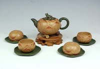 紫砂壶图片：莲子套壶 - 美壶网