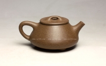 紫砂壶图片：全手工《小石瓢》 泥料：家藏老段泥  容量：140CC  成型：全手工制作 - 美壶网