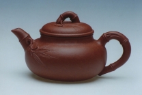 紫砂壶图片：佛竹（手工调砂泥) - 美壶网