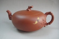 紫砂壶图片：桃花太阳 - 美壶网