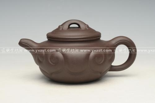 张傲君紫砂壶 仿古如意 