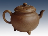 紫砂壶图片：三足圆壶 - 美壶网