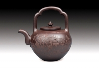 紫砂壶图片：8 吴经提梁 - 美壶网