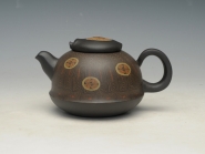 紫砂壶图片：福禄龙龟 黄龙山绞泥 - 美壶网