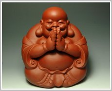 紫砂壶图片：一团和气-拜佛 - 美壶网