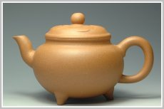 紫砂壶图片：老段泥大彬如意 - 美壶网