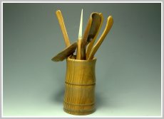 紫砂壶图片：茶道-绿檀木-大 - 美壶网