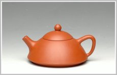 紫砂壶图片：全手朱泥小笠翁 - 美壶网