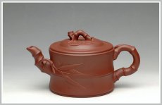 紫砂壶图片：花货实用佳品 竹段 - 美壶网