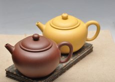 紫砂壶图片：形制古朴 饱满大气 精品亨圆  袁新强作品 - 美壶网