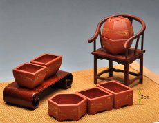 紫砂壶图片：团购  全手胶泥微型花盆 漂亮好玩 - 美壶网