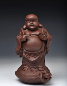 紫砂壶图片：元宝佛 送财平安 形象生动 - 美壶网