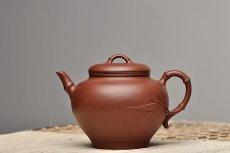 紫砂壶图片：潘丹初原创‘秀气’系列之春竹二式 纯净底槽青 婉约清秀 行简意足 - 美壶网