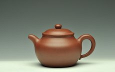 紫砂壶图片：敦厚耐品  古朴典雅  全手莲子 - 美壶网