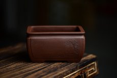 紫砂壶图片：张秋平全手制花盆 陆逸舟精心装饰 开光花盆 文房雅玩~ - 美壶网