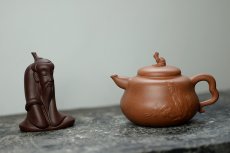 紫砂壶图片：潘小东原创 真 善 美 原矿老段泥 全手济公葫芦  - 美壶网