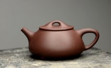 紫砂壶图片：陆轶舟作品 景舟石瓢 相映得趣  文气实用~ - 美壶网