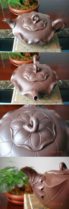 紫砂壶图片：荷叶壶 - 美壶网