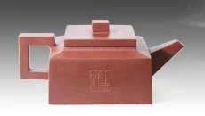 紫砂壶图片：吉祥方壶 - 美壶网