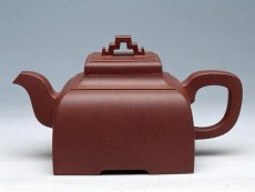 紫砂壶图片：四方桥顶壶 - 美壶网