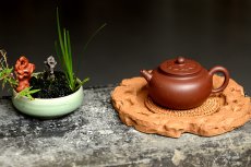 紫砂壶图片：温文尔雅 素雅精致 全手铺砂明华  - 美壶网