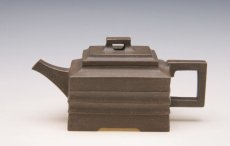 紫砂壶图片：全手工四方玉带 - 美壶网