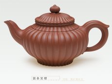 紫砂壶图片：圆条笑樱 - 美壶网