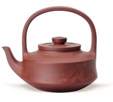 紫砂壶图片：提壁壶 顾景舟经典壶型 - 美壶网