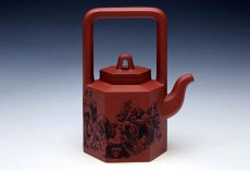 紫砂壶图片：六方提梁 - 美壶网