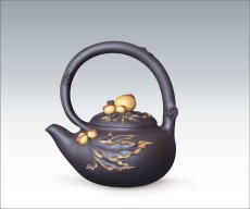 紫砂壶图片：圣桃提梁 - 美壶网