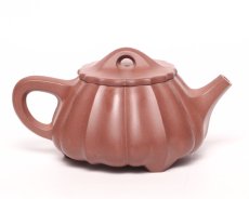 紫砂壶图片：筋纹石瓢 - 美壶网