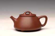 紫砂壶图片：乙未夏日作品 徐正涛全手传统经典 平盖小石瓢~ - 美壶网