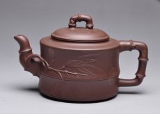 紫砂壶图片：将军竹壶 - 美壶网