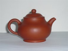 紫砂壶图片：朱砂潘壶 - 美壶网