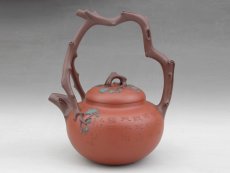 紫砂壶图片：东坡提梁壶 - 美壶网