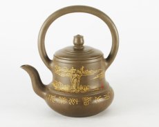 紫砂壶图片：古韵提梁壶 - 美壶网