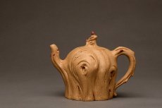 紫砂壶图片：刘秀全手经典新品 自然生动  古朴之味~~全手树魂 - 美壶网