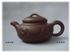 紫砂壶图片：如意仿鼓壶 - 美壶网
