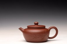 紫砂壶图片：储俊伟丙申夏 全手新作 大口实用 赵辉装饰 明针优秀 传统 平盖莲子 - 美壶网