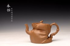 紫砂壶图片：林秀明丙申夏 全手精品 文心入泥 原创作品 永怡 灵秀玩味 - 美壶网