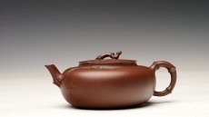 紫砂壶图片：潘丹初丙申秋 文气秀雅 原创作品 灵秀生动 全手紫竹~ 妙趣横生 - 美壶网