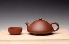 紫砂壶图片：柔中带刚 西施瓢 - 美壶网