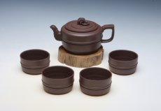 紫砂壶图片：集玉套具 - 美壶网