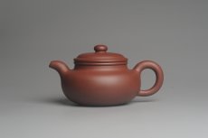 紫砂壶图片：油润底曹青 全手工寿珍仿古 深得老味 做工特好 - 美壶网