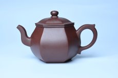 紫砂壶图片：全手工六方高韵 韵味悠长 - 美壶网