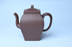 紫砂壶图片：美壶特惠 全手工镶接四方吉金壶 泥料超好 茶人醉爱 - 美壶网