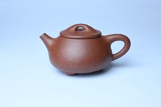 紫砂壶图片：美壶特惠 精致特好紫玉金砂满瓢景舟石瓢壶 做工和泥料不输千元作品 - 美壶网