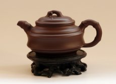 紫砂壶图片：双线竹鼓 - 美壶网