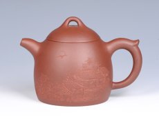 紫砂壶图片：- 浮雕秦权 - - 美壶网