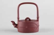 紫砂壶图片：竹段提梁 - 美壶网